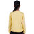 Kid Kupboard Cotton Girls Sweatshirt, Light Yellow, Full-Sleeves, Crew Neck, 7-8 Years KIDS5731