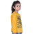 Kid Kupboard Cotton Baby Girls Sweatshirt, Dark Yellow, Full-Sleeves, Crew Neck, 4-5 Years KIDS5732
