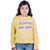 Kid Kupboard Cotton Girls Sweatshirt, Yellow, Full-Sleeves, Crew Neck, 6-7 Years KIDS5734