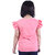 Kid Kupboard Cotton Girls Top, Pink, Short-Sleeves, 6-7 Years KIDS5737