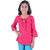 Kid Kupboard Cotton Girls Kurti, Pink, Full-Sleeves, 7-8 Years KIDS5738