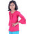 Kid Kupboard Cotton Girls Kurti, Pink, Full-Sleeves, 7-8 Years KIDS5738
