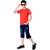One Sky Boys Printed Pure Cotton T Shirt (Red, Pack of 1)