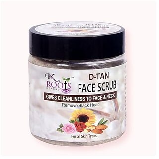 D-Tan Face Scrub Removes Dead Skin Cells  Black Head Remover  Enriched with Almond  All Skin Types -200gm