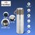 Signatize Coffee Thermos Stainless Steel Vacuum Flask with 3 Steel Cup, 500ml/16.9oz Insulated Bottle with Cup-Steel