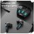 (Refurbished) Defy Gravity Turbo With Low Latency For Gaming, 30 Hours Playback, Led Lights Bluetooth Headset (Invincible Black, In Ear)