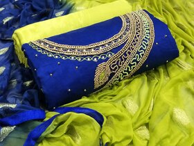 Women Shoppee's Elegant Embroidered - Unstiched Dress Material