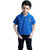Kid Kupboard Cotton Boys T-Shirt, Navy Blue, Half-Sleeves, Collared Neck, 6-7 Years KIDS5753
