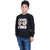 Kid Kupboard Cotton Boys Sweatshirt, Black, Full-Sleeves, Crew Neck, 9-10 Years KIDS5761
