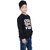 Kid Kupboard Cotton Boys Sweatshirt, Black, Full-Sleeves, Crew Neck, 9-10 Years KIDS5761