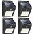 Sui 20 Led Solar Motion Sensor Light, Outdoor Weatherproof (4 Pack, White)