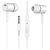 Unv Vnp Wired In Ear Earphone White, Handsfree, Earbuds With Mic  Button For Music Call Control,Compatible With All Smart Phones.