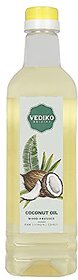 Vediko Organic Coconut Oil 1L  Extra Virgin Edible Pure And Natural Coconut Oil for Cooking Hair Skin Baby Massage  Kachi Ghani or Wooden Kolhu Cold Pressed Preparation Method