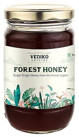 Vediko Farm Fresh Raw Forest Honey (1Kg)  100 Pure and Natural Unprocessed Single Origin Basil Honey  Respiratory Booster  Chemical Free No Sugar No Adulteration