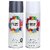 SAG Cosmos Paints Matt Black Grey  Gloss White Spray Paint 400 ml (Pack of 2)