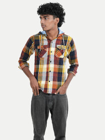 Boys Yellow Checked shirts