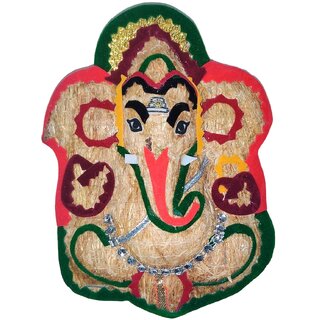 Lavancha Ganesha Wall Hanging 5.5 inch height - Handmade Lucky Decor for Living Room, Pooja Room, Office, Housewarming