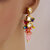 LUCKY JEWELLERY Designer Back Meena Gold Plated Kundan Multicolor Tika Earring Set for Girls  women (293-J5E2K-1810-MT)