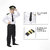 Kaku Fancy Dresses Our Helper/National Hero Pilot Costume -Black,for Boys Girls