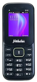Habibi 310 (Dual Sim, 1.8 Inch Inch Display, 1100 mAh Battery, Black)