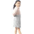 Kid Kupboard Cotton Girls A-Line Dress, Multicolor, Crew Neck, 5-6 Years KIDS5799