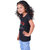 Kid Kupboard Cotton Girls T-Shirt, Black, Half-Sleeves, Crew Neck, 5-6 Years KIDS5813