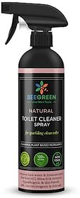 Beegreen Natural Toilet Cleaner Spray- 500 ml | Removal of Tough Stains & Bad Odor | Plant based Ingredients | Chemical Free | Sulphates & Paraben Free