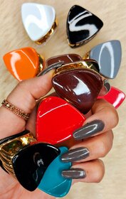 Small Hair Clutcher Claw Clip for Women  Girls, Multi Color Pack of 6