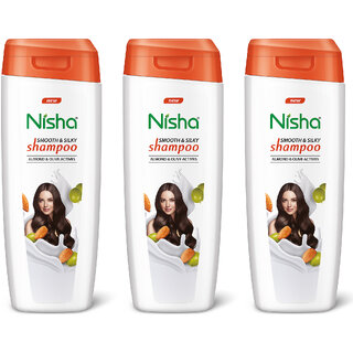(Pack OF 3) Nisha Shampoo For Women & Men 75ml EACH | Almond Flavour