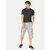 Men black Henley neck T-shirt