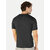 Men black Henley neck T-shirt