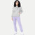 Womens Lilac   Solid Joggers