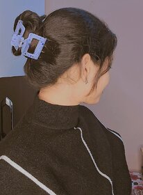 Beautiful Hair Claw Clips, For Thick/Thin Hair for Women  Girls Multi Color Pack of 6