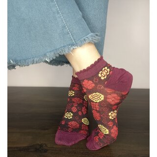 Designer printed Socks for Women  Girls, Multi color, Pack of 5