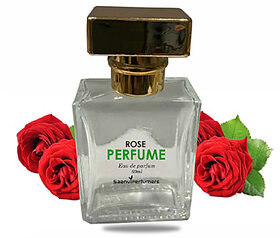 Saanvi Perfumers Rose Perfume Spray  Long Lasting Fragrance Eau de Parfum - 50 ml  (For Men  Women)