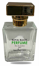 Saanvi Perfumers Royal Black Perfume Spray  Long Lasting Fragrance Eau de Parfum - 50 ml  (For Men  Women)