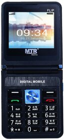MTR Flip (Dual SIM, 2.4 Inch Display, 2000 mAh Battery, Blue)