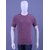 MEN'S BURGANDY MELANGE LYCRA CREW NECK T-SHIRTS