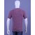 MEN'S BURGANDY MELANGE LYCRA CREW NECK T-SHIRTS