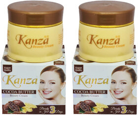 Kanza Face Beauty Cocoa Butter Cream For Men & Women - 50g (Pack Of 2)