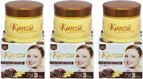 Kanza Face Beauty Cocoa Butter Cream For Men & Women - 50g (Pack Of 3)