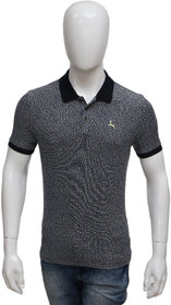 Mens Navy AOP Polo T-shirt
