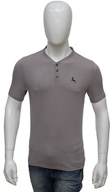 Redline Mens Solid Henley Neck T-Shirt