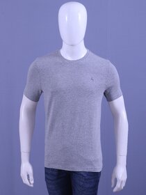 Redline Men's Grey Mel S/J Crew Neck T-Shirt