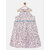 Girls Pink Printed Empire Tiered Dress