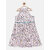 Girls Pink Printed Empire Tiered Dress