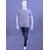 Redline Men's Grey Mel S/J Crew Neck T-Shirt