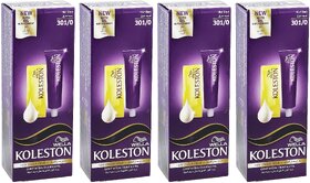 Wella Koleston 301/0 Blue Black Hair Colour - 110ml (Pack Of 4)