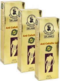 Dr James Anti Cellulite Slimming Gel - Pack Of 3 (250g)