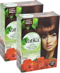 Vatika Henna Burgundy 3.6 Hair Colour - 60g (Pack of 2)